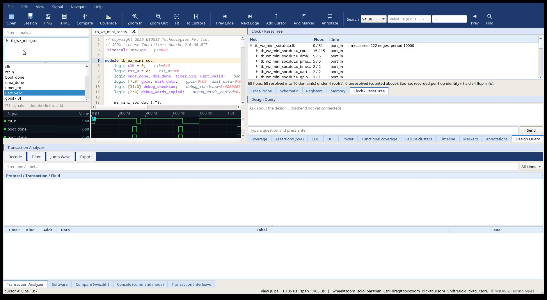 FSiMX Wave waveform debugger